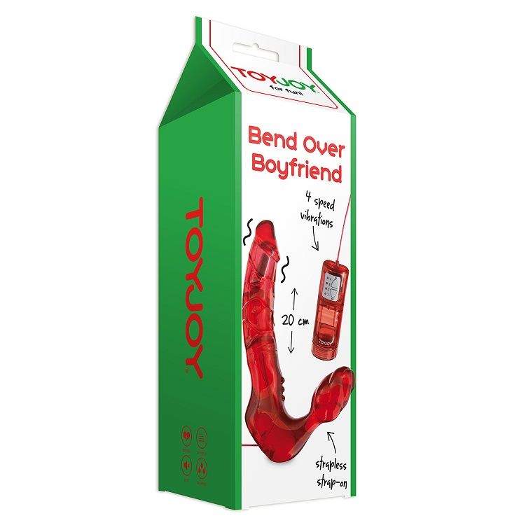 TOYJOY - ARNÊS DUPLA PENETRAÇÃO SEM CINTAS COM VIBRADOR - Sex Shop Sexy