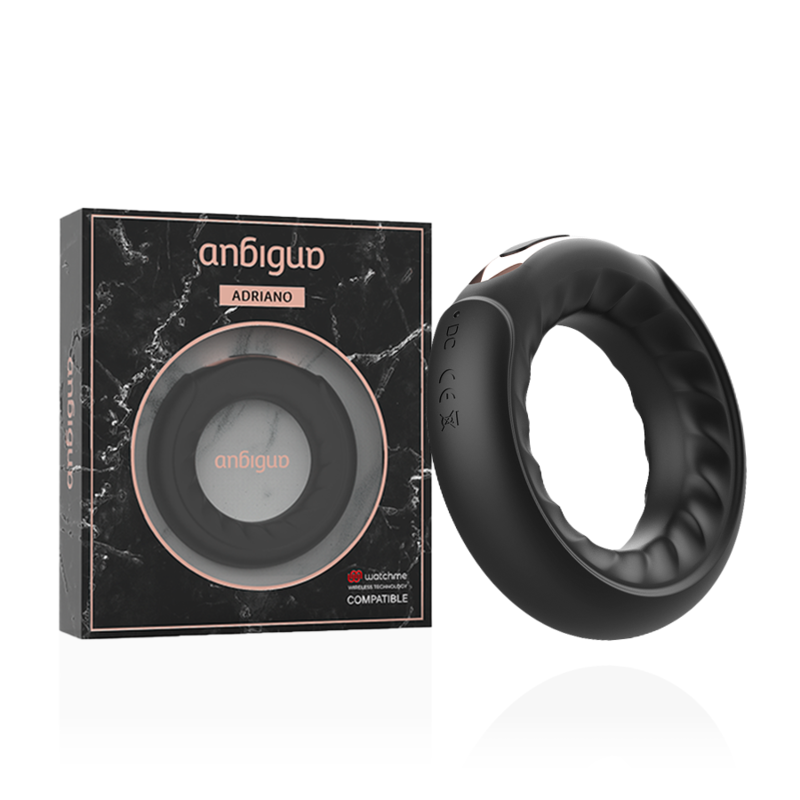 ANBIGUO - ADRIANO ANEL VIBRADOR COMPATÍVEL COM WATCHME WIRELESS TECHNOLOGY