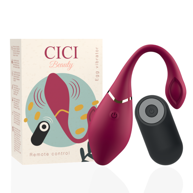 CICI BEAUTY - OVO VIBRADOR EM SILICONE PREMIUM COM CONTROLO REMOTO