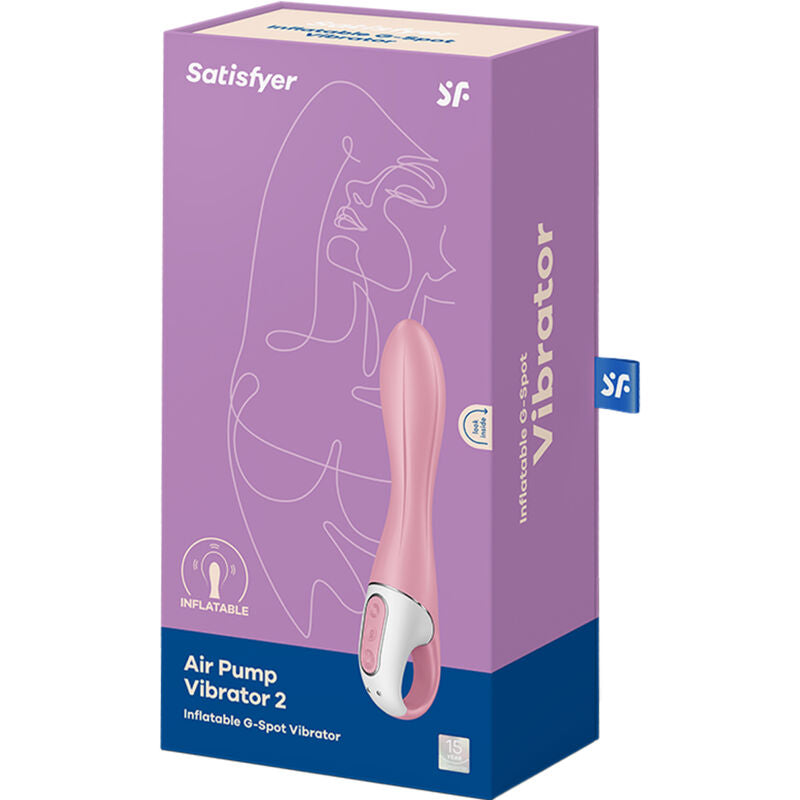 SATISFYER - AIR PUMP VIBRADOR 2 ROSA