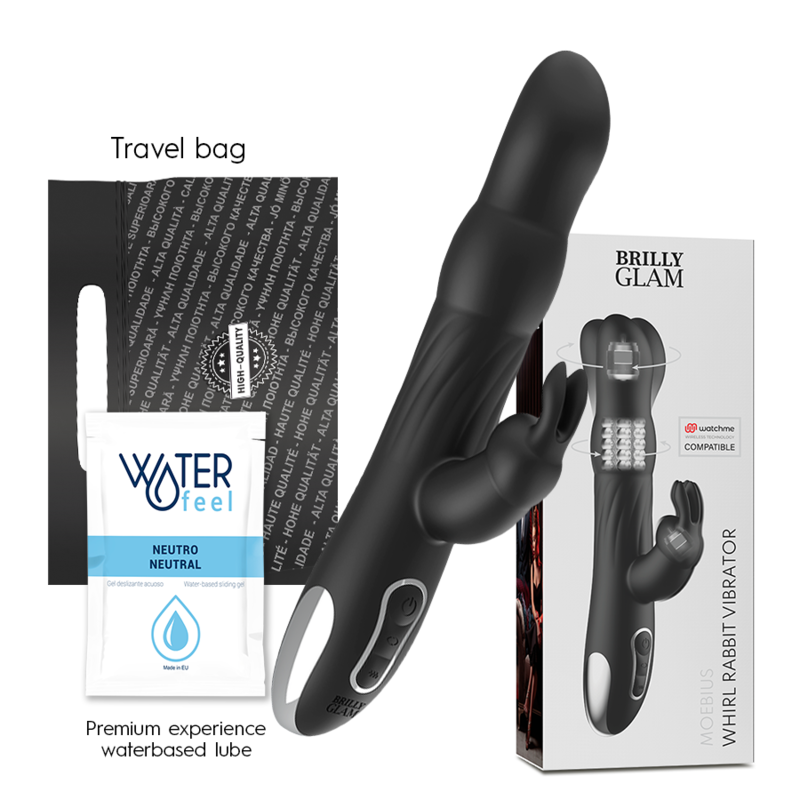 Brilly Glam - Vibrador E Rotador  Moebius Coelho Compatível Com A Tecnologia Watchme Wireless