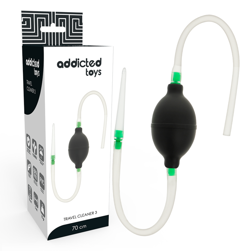 ADDICTED TOYS - KIT DE DUCHE ANAL PRETO