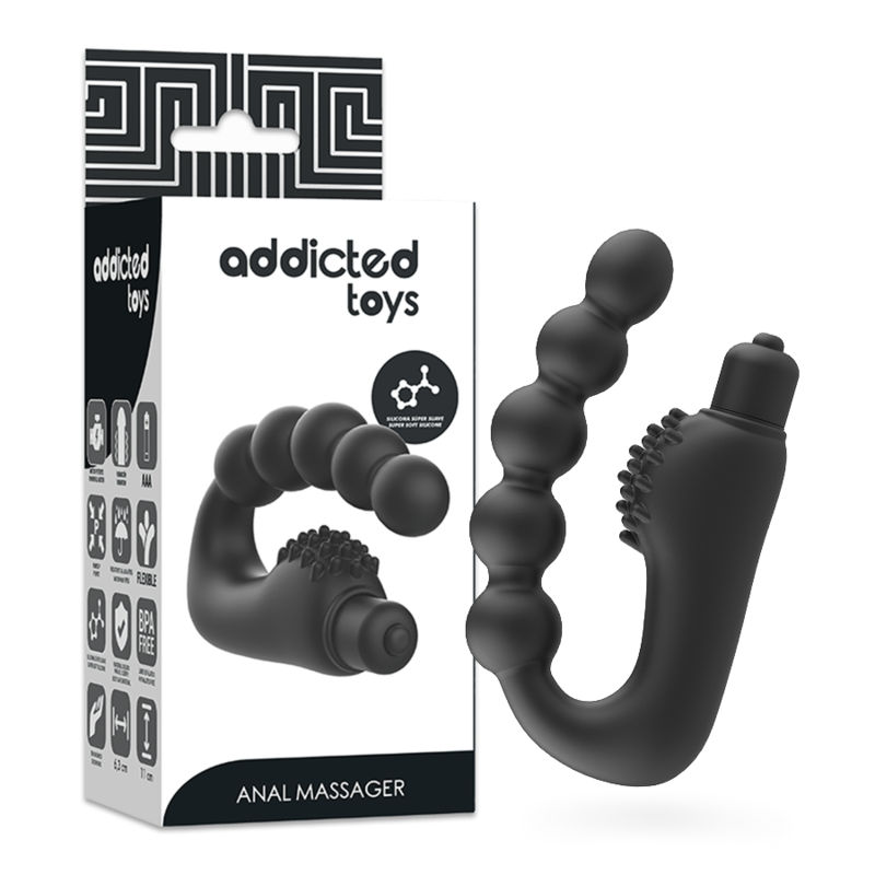ADDICTED TOYS - ESTIMULADOR ANAL PROSTÁTICO COM VIBRAÇÃO