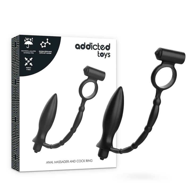 ADDICTED TOYS - PLUG ANAL COM ANEL VIBRADOR