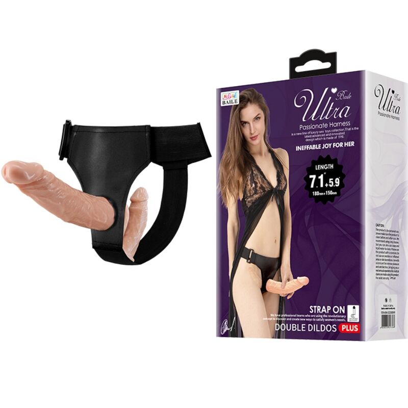 Baile - Ultra Apaixonado Dildos Duplos Com Arnês