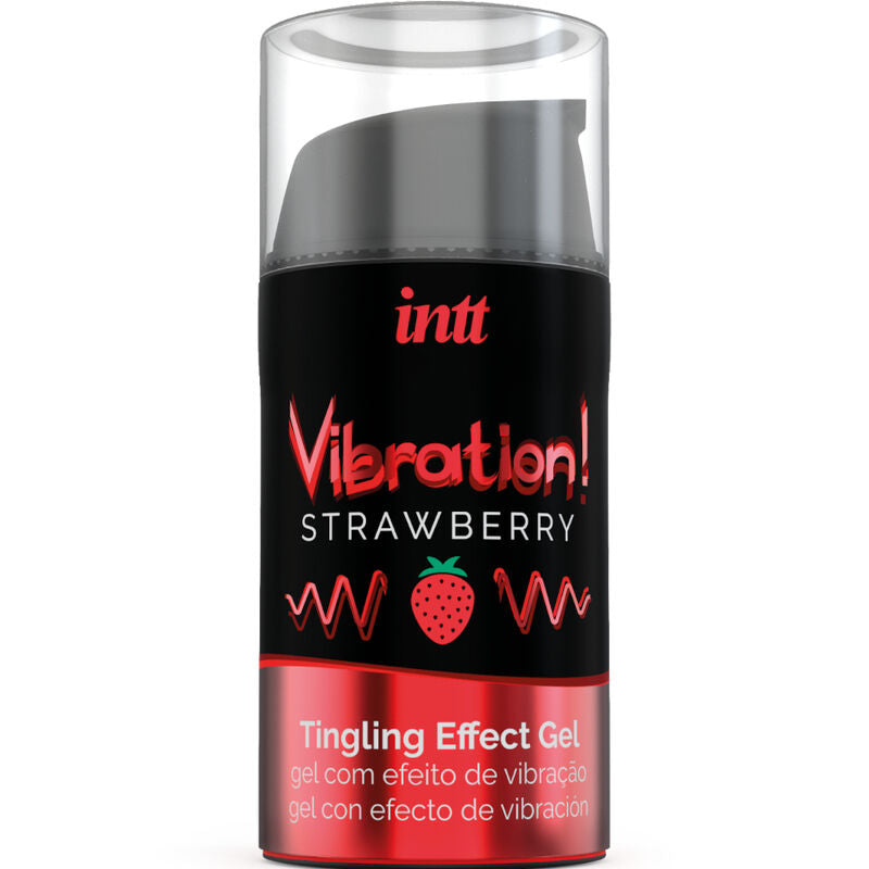 INTT - POTENTE ESTIMULANTE ÍNTIMO GEL VIBRADOR LÍQUIDO MORANGO 15 ML