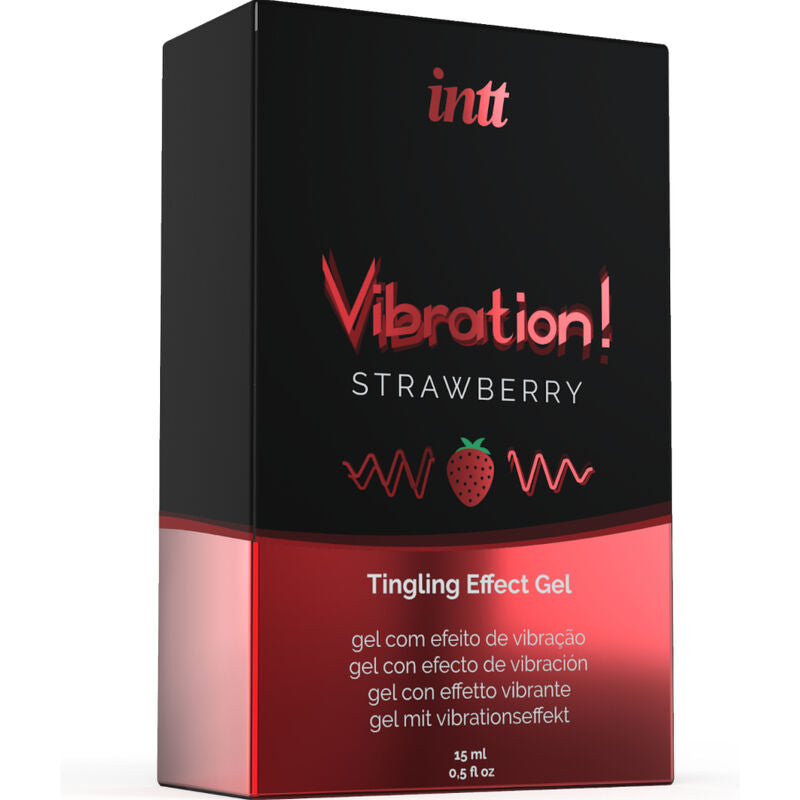 INTT - POTENTE ESTIMULANTE ÍNTIMO GEL VIBRADOR LÍQUIDO MORANGO 15 ML