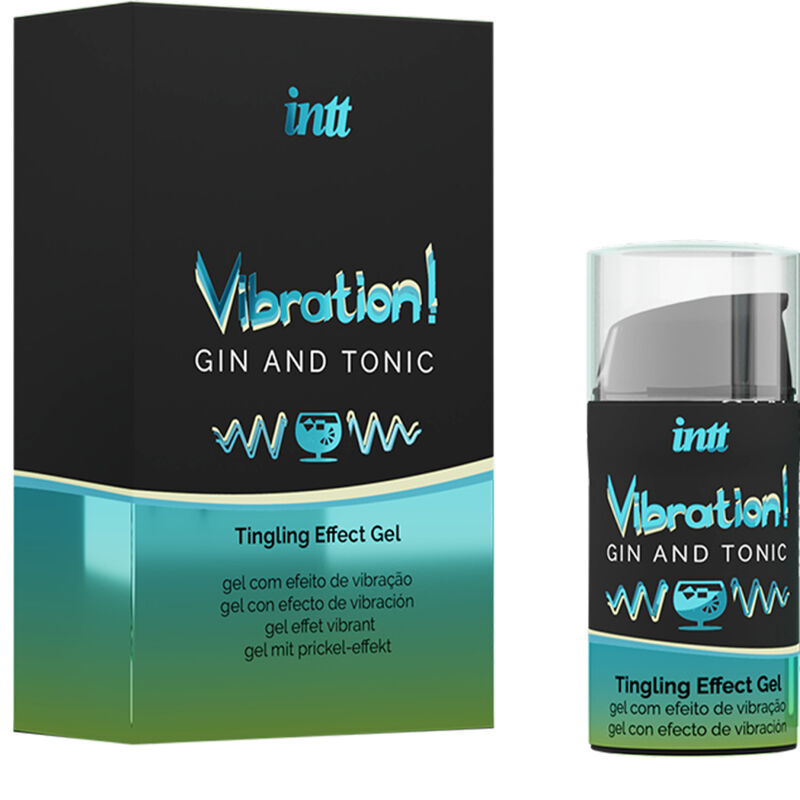 INTT - POTENTE ESTIMULANTE ÍNTIMO GEL VIBRADOR LÍQUIDO GIN & TONIC 15 ML