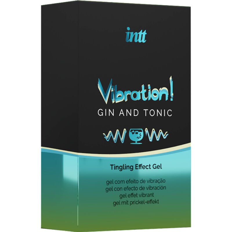 INTT - POTENTE ESTIMULANTE ÍNTIMO GEL VIBRADOR LÍQUIDO GIN & TONIC 15 ML