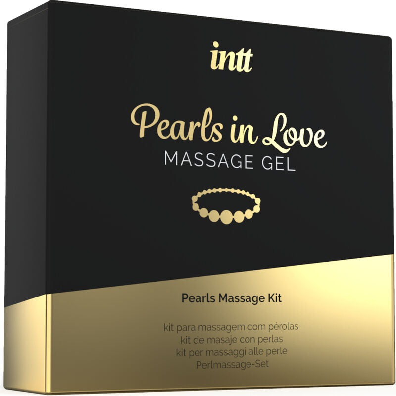 INTT MASSAGE & ORAL SEX - PEARLS IN LOVE COM COLAR DE PÉROLAS E GEL DE SILICONE