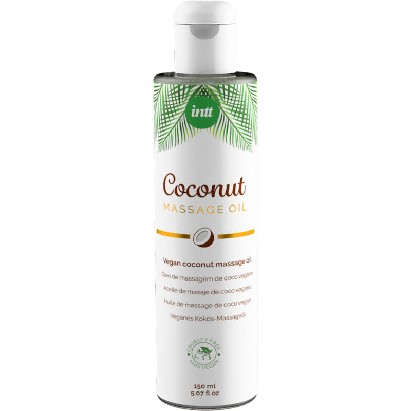 INTT - ÓLEO DE MASSAGEM VEGANO DOCE COM SABOR A COCO RELAXANTE