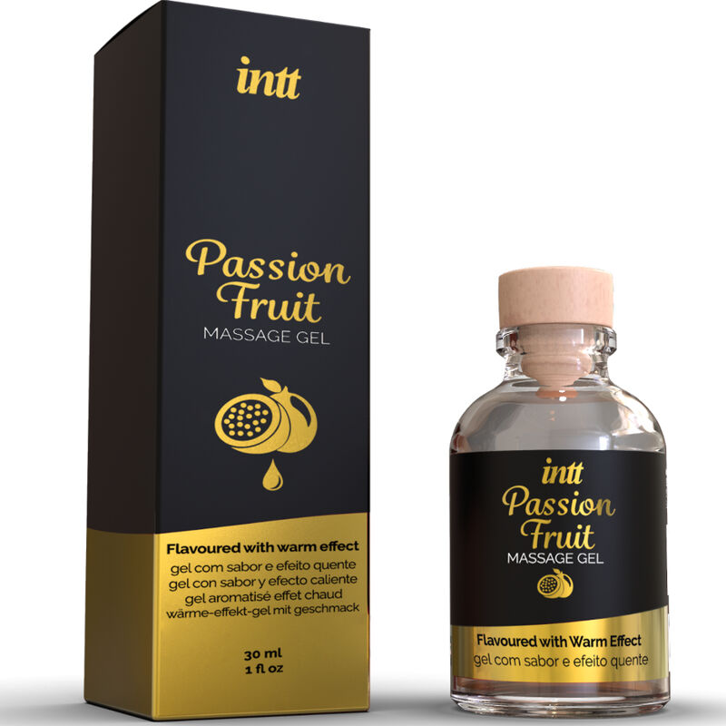 Intt Massage & Oral Sex - Gel De Massagem Com Sabor De Maracujá Com Efeito Calor