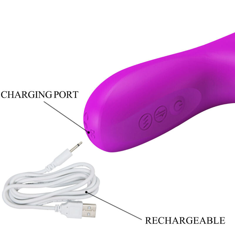 PRETTY LOVE - REESE VIBRADOR COM ROTAÇÃO ROXO