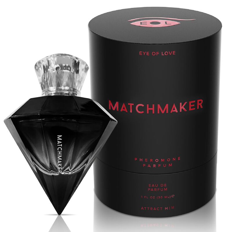 EYE OF LOVE - MATCHMAKER BLACK DIAMOND LGBTQ PERFUME COM FEROMONAS PARA ELE 30 ML