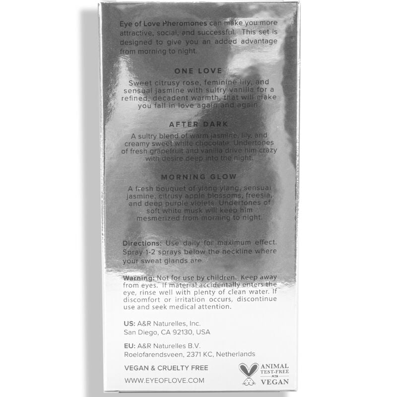 EYE OF LOVE - EOL PHR PERFUME 10 ML CONJUNTO/3 - MORNING GLOW, ONE LOVE, AFTER DARK