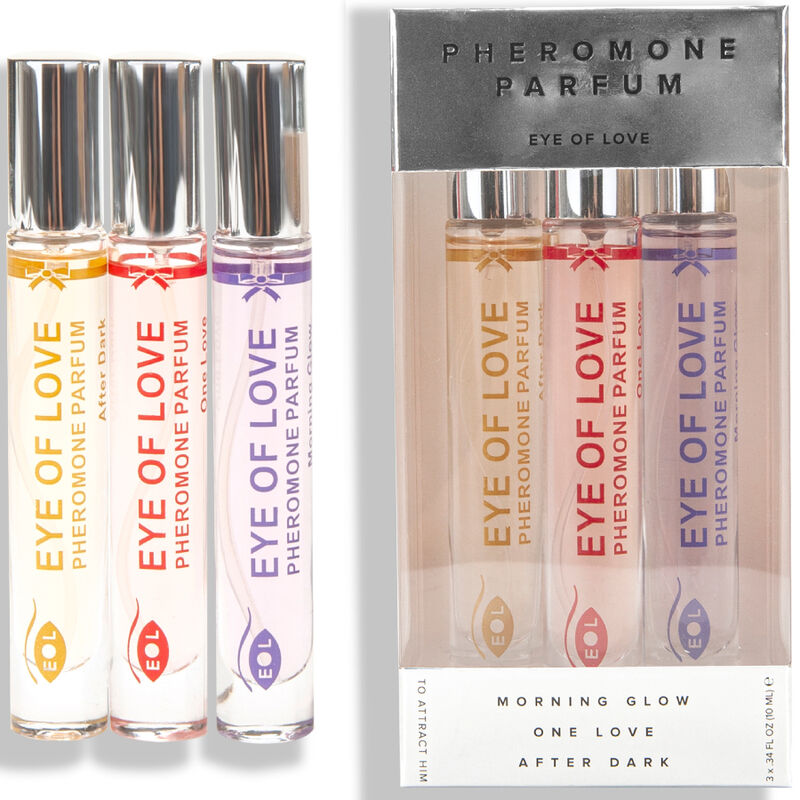 EYE OF LOVE - EOL PHR PERFUME 10 ML CONJUNTO/3 - MORNING GLOW, ONE LOVE, AFTER DARK