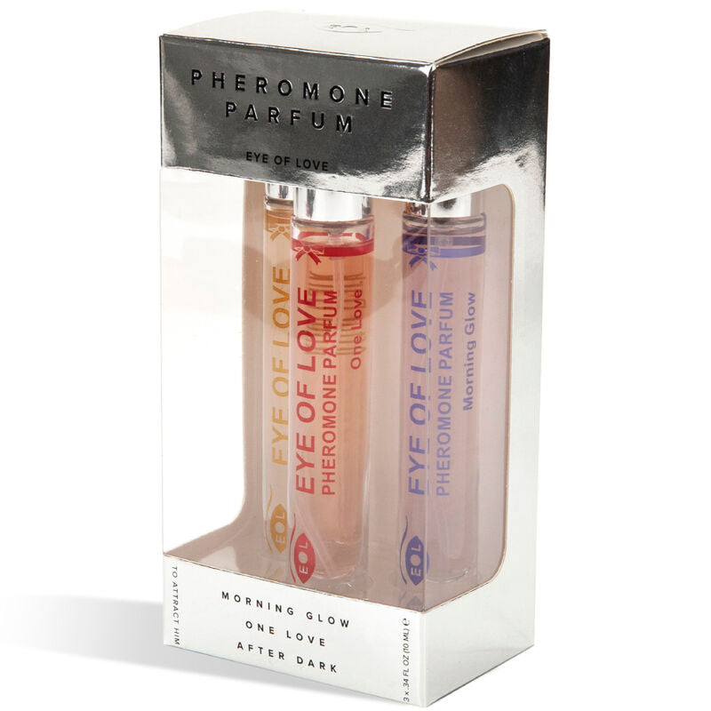 EYE OF LOVE - EOL PHR PERFUME 10 ML CONJUNTO/3 - MORNING GLOW, ONE LOVE, AFTER DARK