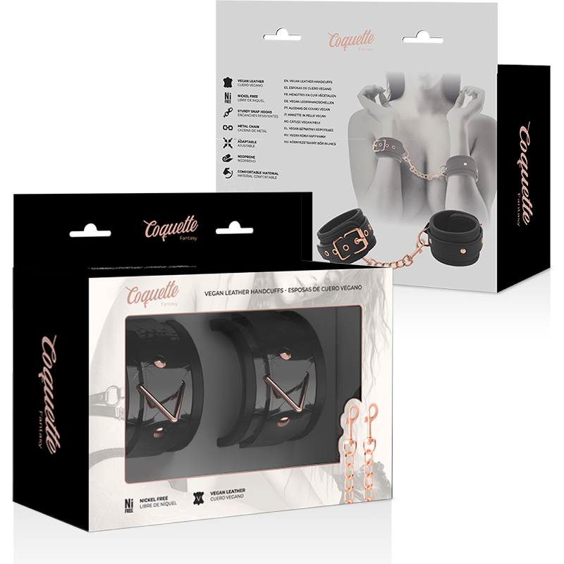 COQUETTE CHIC DESIRE - BLACK EDITION ALGEMAS PARA MÃOS COM FORRO EM NEOPRENO