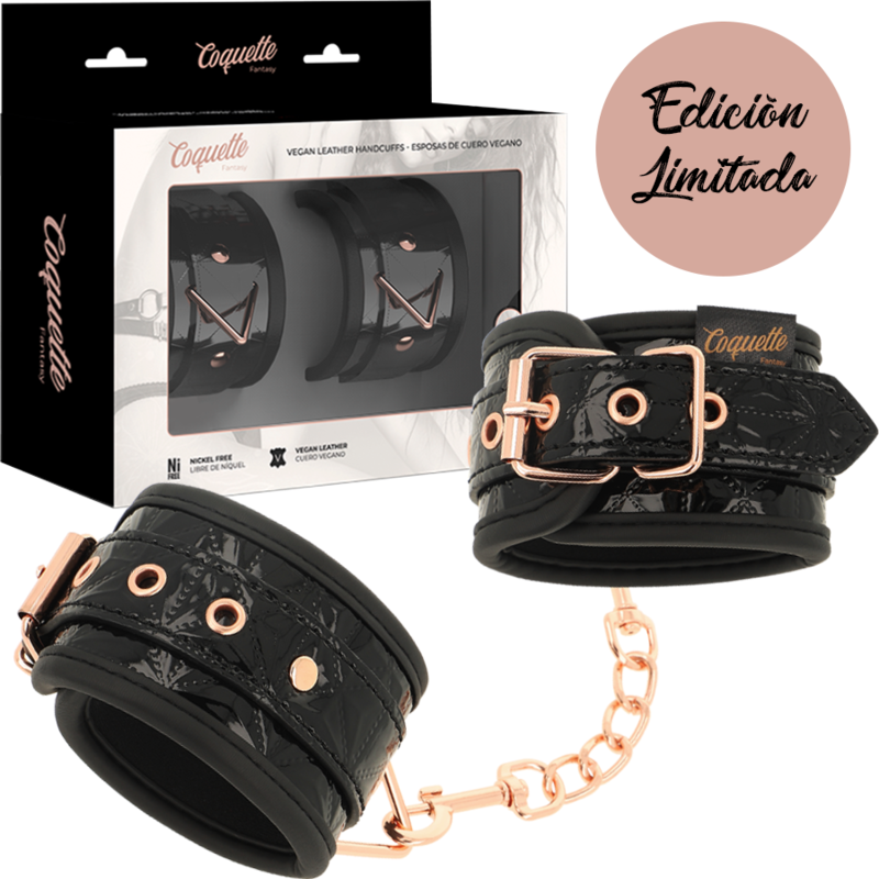 COQUETTE CHIC DESIRE - BLACK EDITION ALGEMAS PARA MÃOS COM FORRO EM NEOPRENO