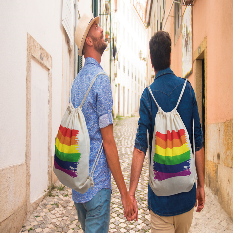 PRIDE - MOCHILA EM ALGODÃO BANDEIRA LGBT