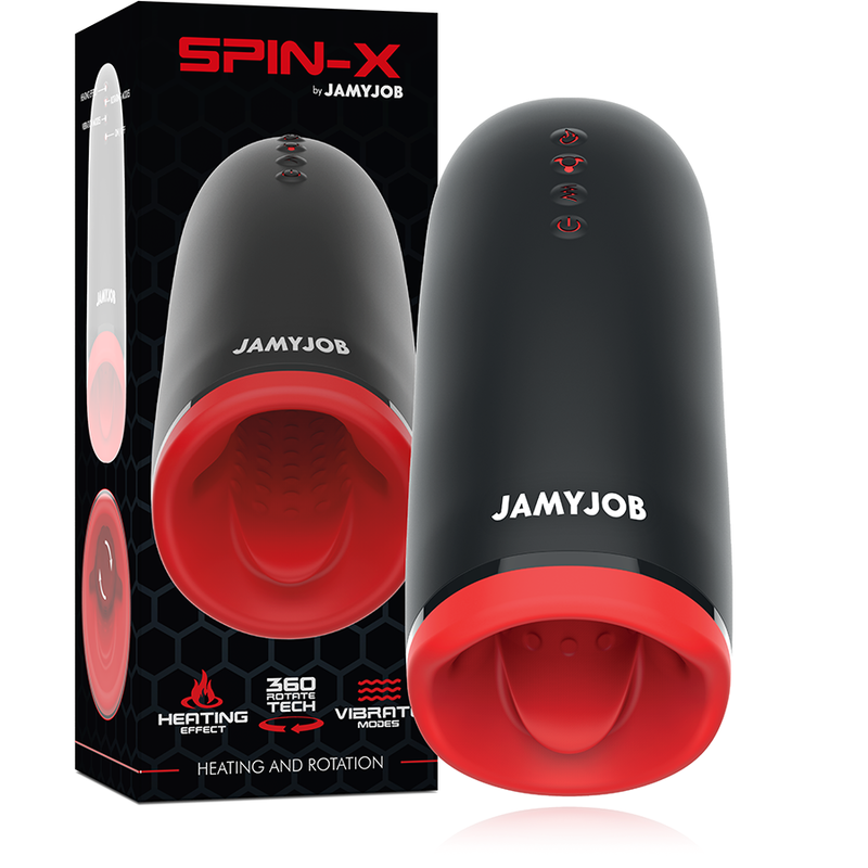 JAMYJOB - SPIN-X MASTURBADOR COM ROTAÇÃO E FUNÇÃO AQUECIMENTO