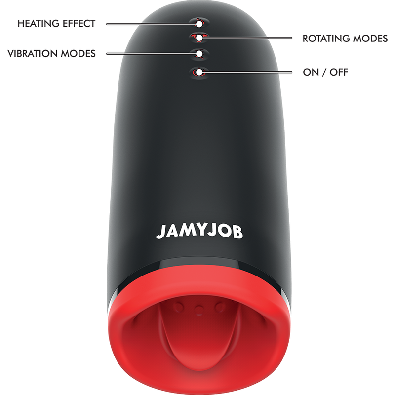 JAMYJOB - SPIN-X MASTURBADOR COM ROTAÇÃO E FUNÇÃO AQUECIMENTO