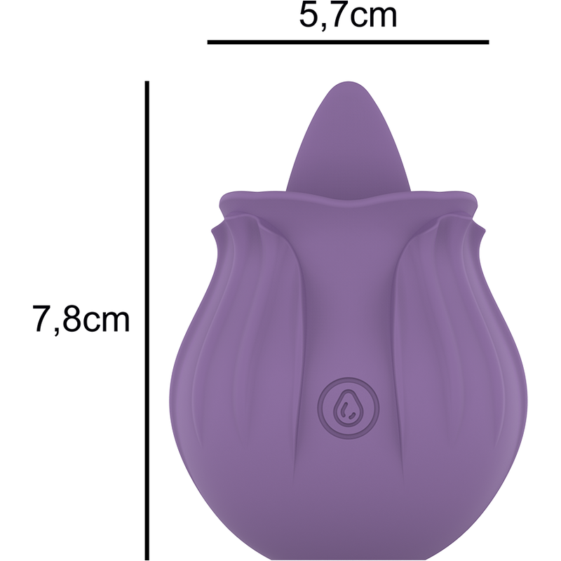 INTENSE - VIOLET ESTIMULADOR LÍNGUA BASE MAGNÉTICA