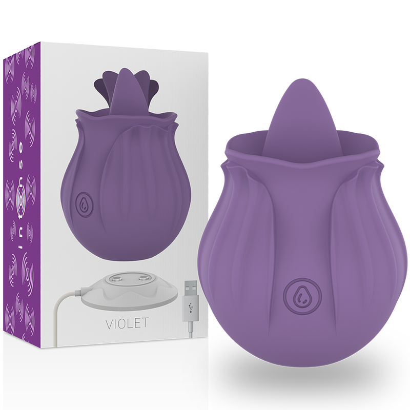 INTENSE - VIOLET ESTIMULADOR LÍNGUA BASE MAGNÉTICA