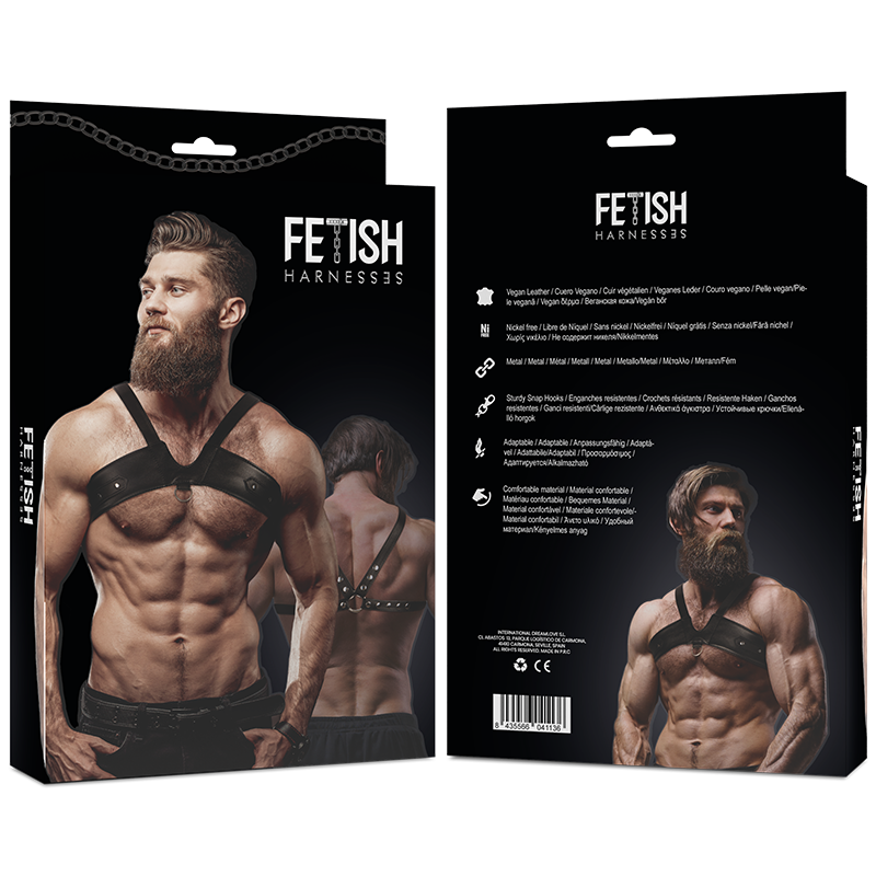 FETISH SUBMISSIVE ATTITUDE - ARNÊS ECOPIEL BRIGADE PEITO HOMEM