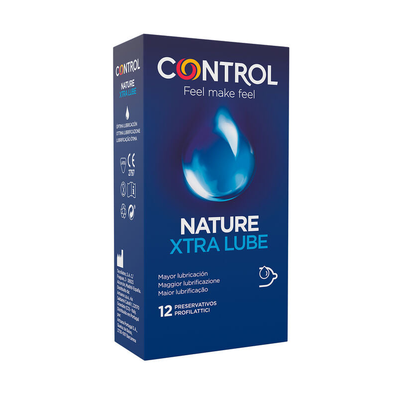 CONTROL – ADAPTA NATURE EXTRA LUBE PRESERVATIVOS 12 UNIDADES - Sex Shop Sexy