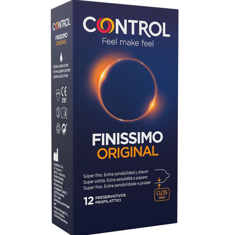 CONTROL - FINÍSSIMO PRESERVATIVOS 12 UNIDADES - Sex Shop Sexy