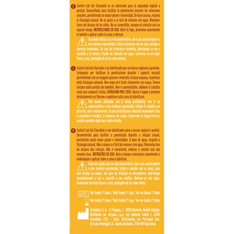 Control - Gel Lubrificante Lub Chocolate 75 Ml