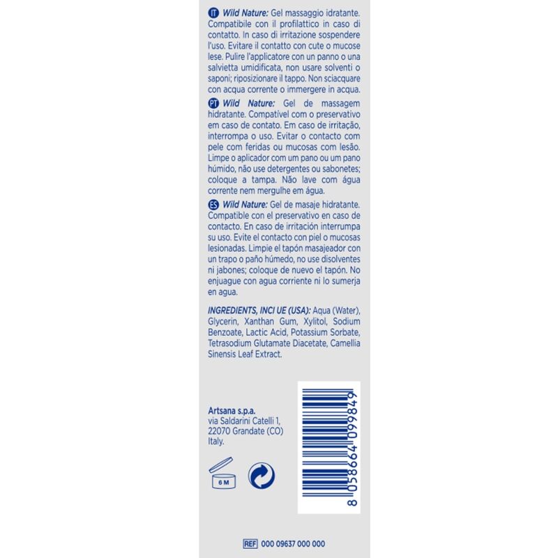 CONTROL - WILD NATURE GEL MASSAGEM 3 EM 1 200 ML