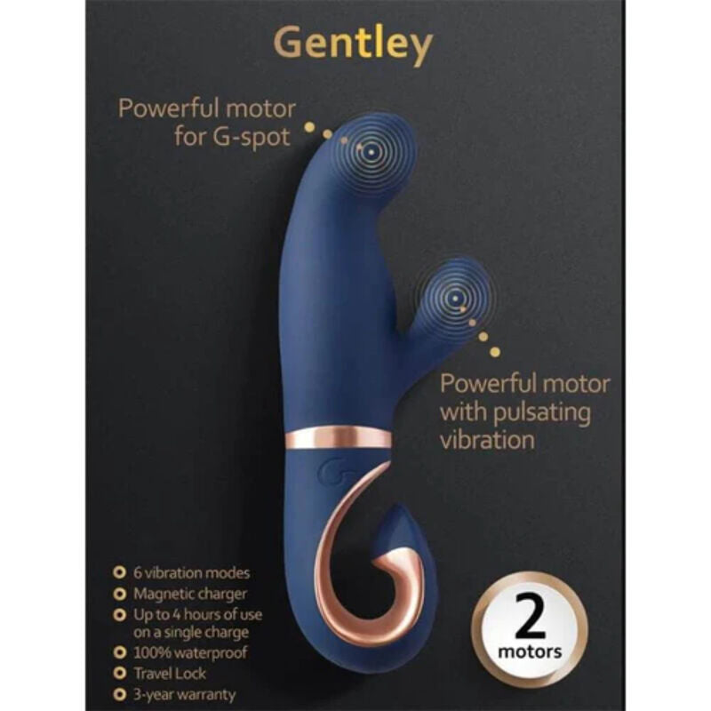 G-VIBE - GENTLEY VIBRADOR PONTO G AZUL CARIBE