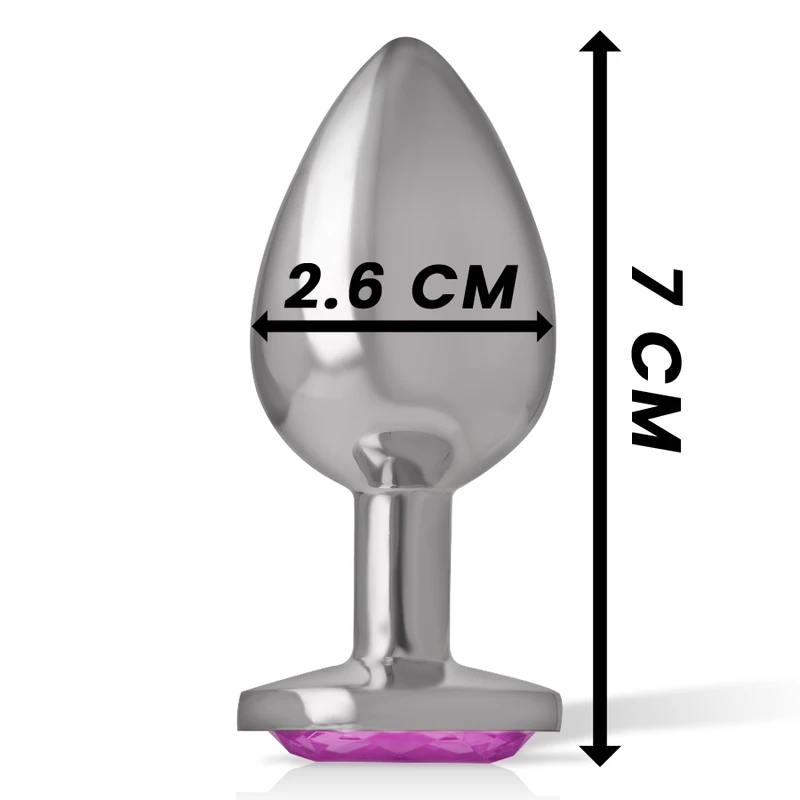 PLUG ANAL METAL ALUMÍNIO CORAÇÃO - Sex Shop Sexy