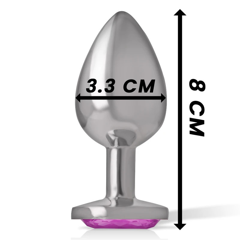 PLUG ANAL METAL ALUMÍNIO - Sex Shop Sexy