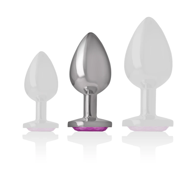 PLUG ANAL METAL ALUMÍNIO - Sex Shop Sexy