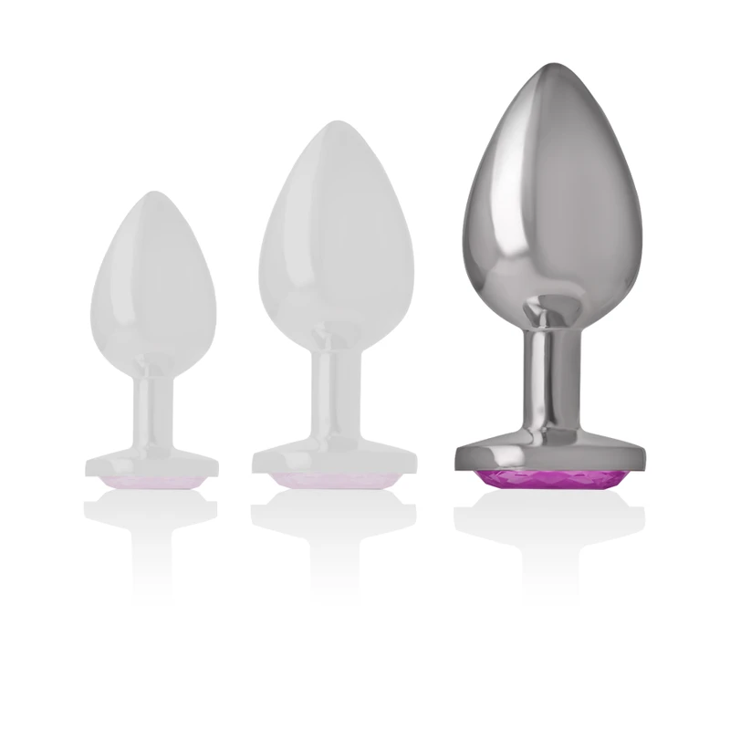 PLUG ANAL METAL ALUMÍNIO CORAÇÃO - Sex Shop Sexy