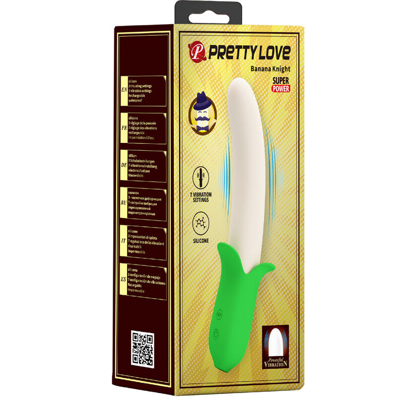 PRETTY LOVE - BANANA KNIGHT SUPER POTÊNCIA 7 VIBRAÇÕES SILICONE