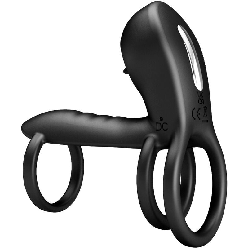 PRETTY LOVE - JAMMY CAPA PENIANA 12 VIBRAÇÕES COM LÍNGUA RECARGÁVEL EM SILICONE