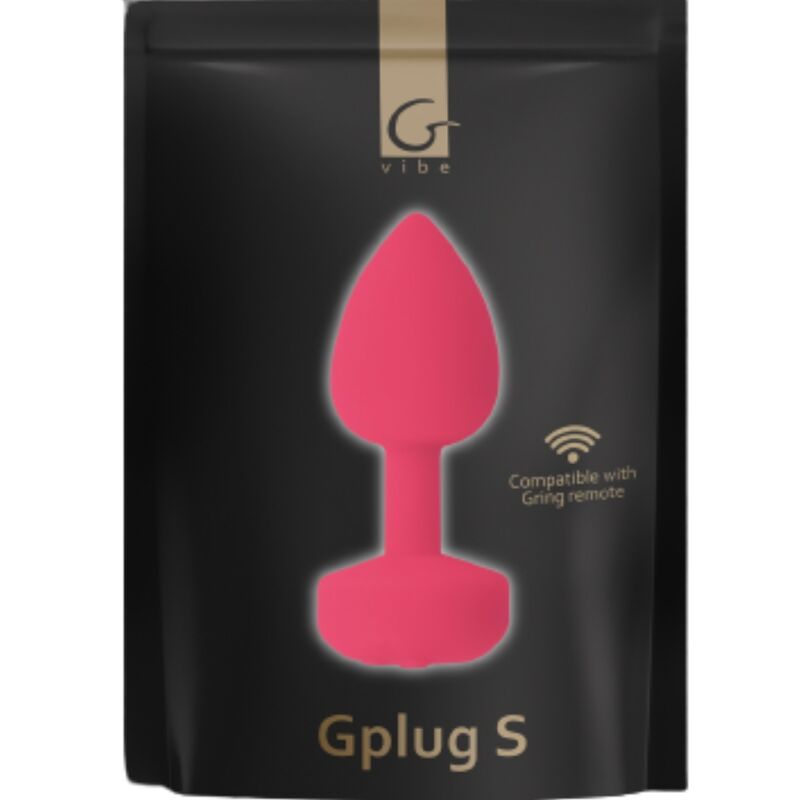 G-VIBE - FUNTOYS GPLUG VIBRADOR ANAL RECARREGÁVEL PEQUENO ROSA NEON 3 CM - Sex Shop Sexy