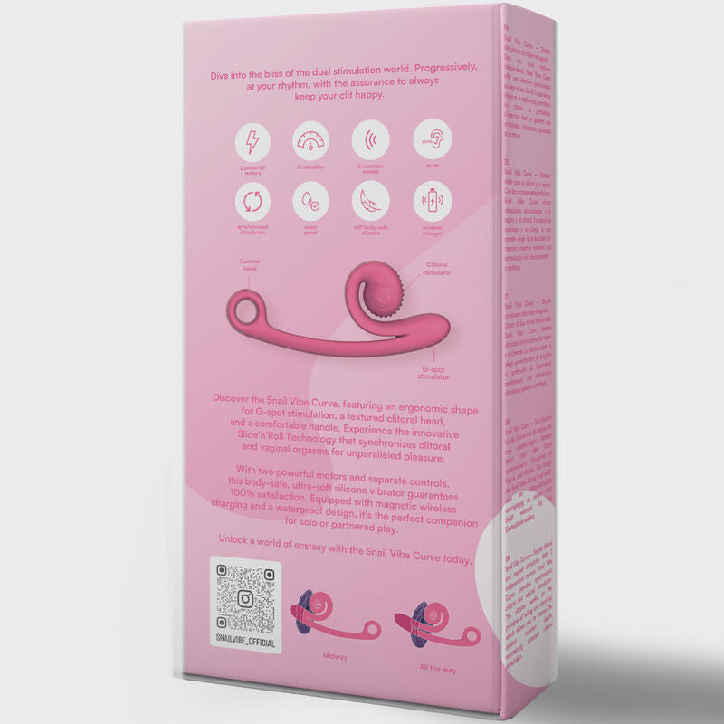 SNAIL VIBE - VIBRADOR CURVE LARANJA