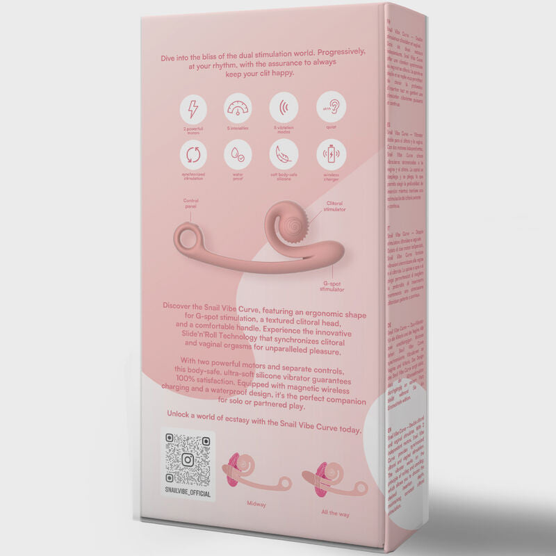 SNAIL VIBE - VIBRADOR CURVE LARANJA