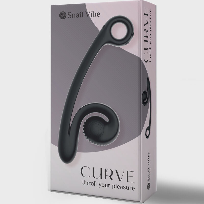 SNAIL VIBE - VIBRADOR CURVO PRETO