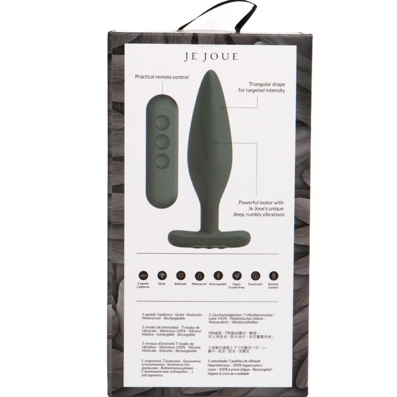 JE JOUE - EGON PLUG ANAL VIBRADOR PRETO