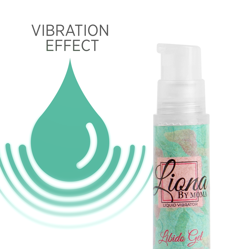 LIONA BY MOMA - VIBRADOR LÍQUIDO LIBIDO GEL 6 ML - Sex Shop Sexy
