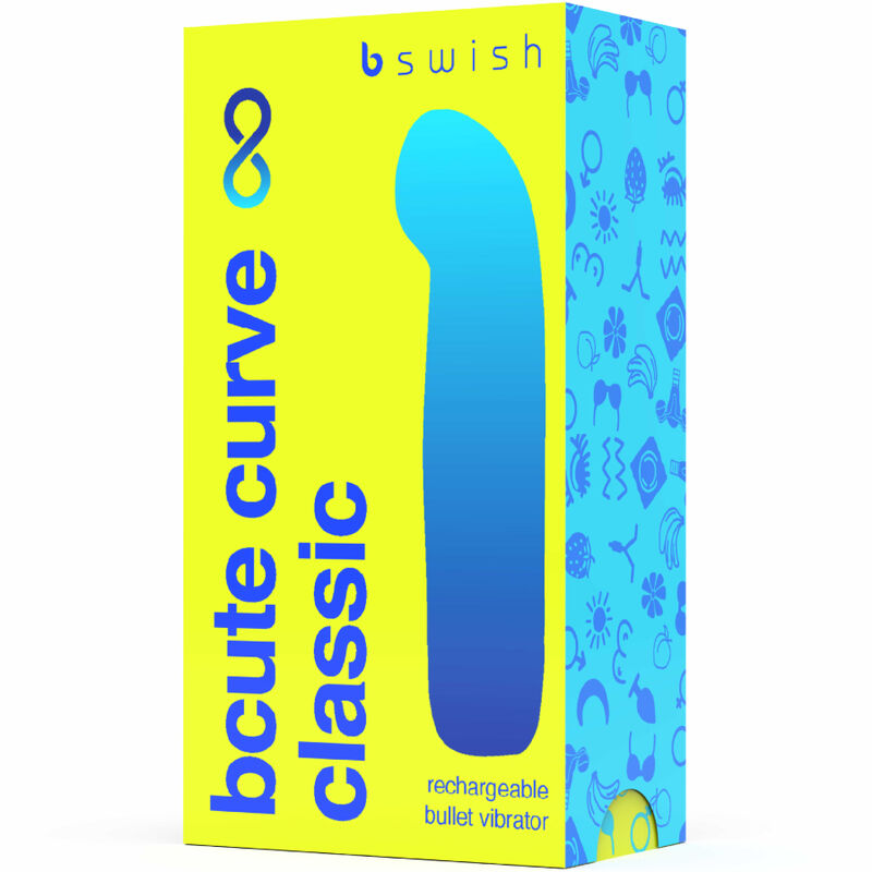 B SWISH - BCUTE CURVE INFINITE CLASSIC VIBRADOR RECARREGÁVEL EM SILICONE AMARELO