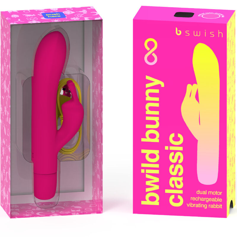 B SWISH - BWILD BUNNY INFINITE CLASSIC VIBRADOR RECARREGÁVEL EM SILICONE ROSA