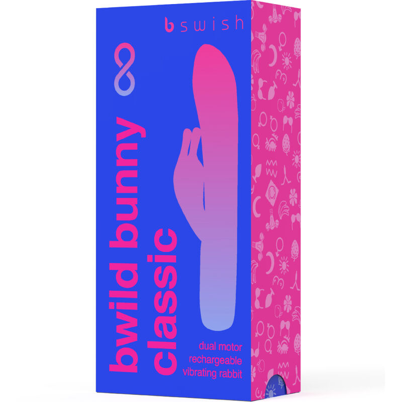 B SWISH - BWILD BUNNY INFINITE CLASSIC VIBRADOR RECARREGÁVEL EM SILICONE AZUL