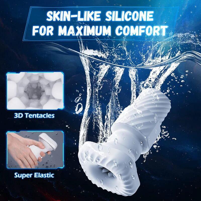 MASTURBADOR MASCULINO COM VIBRAÇÃO E FUNÇÃO CALOR COM SUPORTE PARA MÓVEIS - Sex Shop Sexy